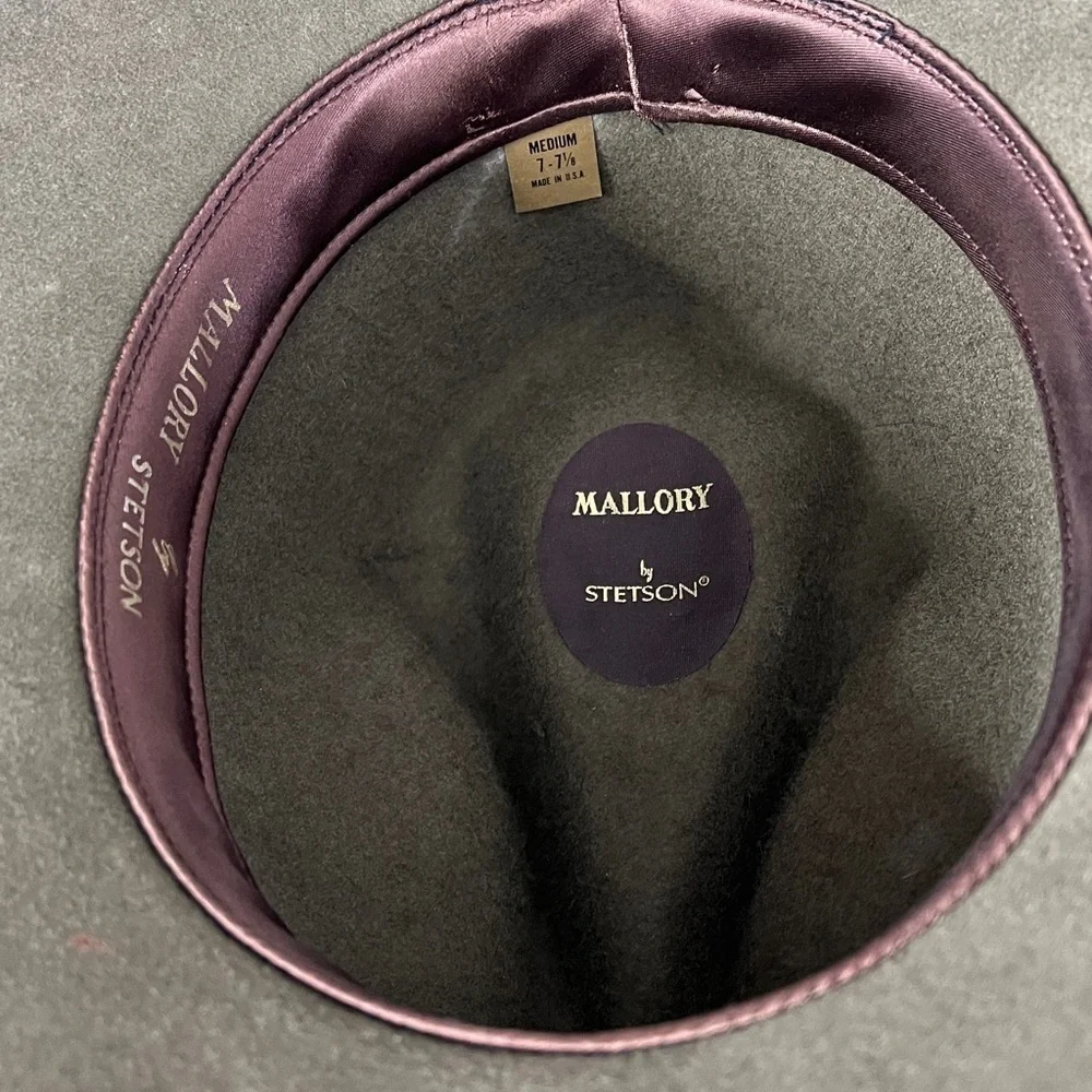Stetson Mallory Sz 7.5 Medium Pure Wool Hat